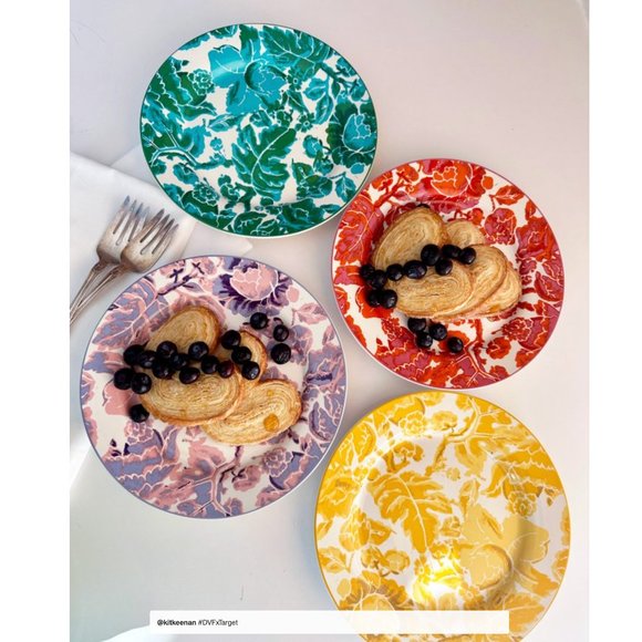 Diane Von Furstenberg Floral Toile 4pc Salad Plate Set - DVF for Target - Picture 3 of 7